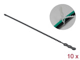 Delock Blitzbinder wiederverwendbar L 310 x B 4,5 mm schwarz 10 Stück