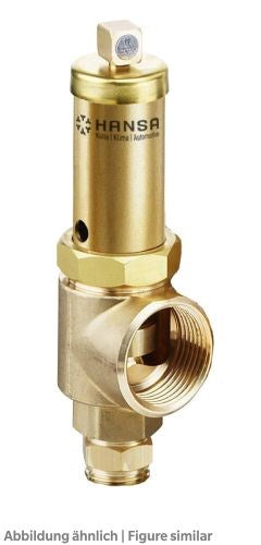 Sicherheitsventil Hansa HD-KSV 40bar G1/2"xG1", Abblasventil mit TÜV