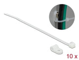 Delock Befestigungsschelle 4,8 mm mit Kabelbinder L 150 x B 2,5 mm weiß