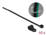 Delock Befestigungsschelle 7,9 mm mit Kabelbinder L 250 x B 3,6 schwarz