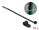 Delock Befestigungsschelle 9,5 mm mit Kabelbinder L 200 x B 4,8 schwarz