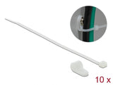 Delock Befestigungsschelle 12,7 mm mit Kabelbinder L 300 x B 4,8 mm weiß