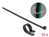 Delock Befestigungsschelle 25,4 mm mit Kabelbinder L 300 x B 7,2 schwarz