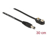 Delock DC Stromkabel 5,5 x 2,1 mm Stecker zu Anschluss für Blockbatterie 9 V