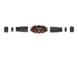 Delock Kabelverbinder T-Form für Außenbereich 3 Pin, IP68 wasserdicht, schraubbar, Kabeldurchmesser 4,5 - 7,5 mm schwarz