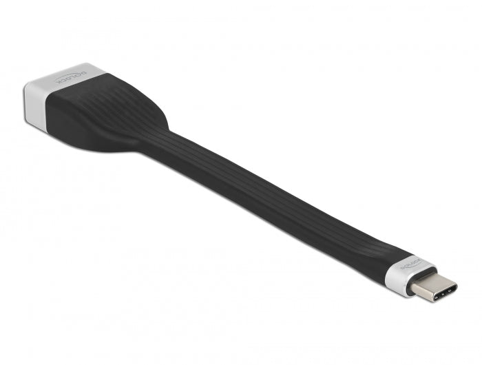 Delock FPC Flachbandkabel USB Type-C™ zu DisplayPort (DP Alt Mode) 4K 60 Hz 13,5 cm