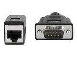 Delock Seriell RS-232/422/485 Adapter DB9 Stecker zu RJ45 Buchse