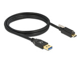 Delock USB 10 Gbps Kabel Typ-A Stecker zu USB Type-C™ Stecker mit Schraube oben 1,5 m