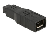 Delock Adapter FireWire 9 Pin Stecker zu 6 Pin Buchse