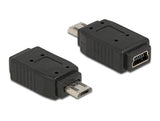 Delock Adapter USB micro-B Stecker zu USB Mini 5 Pin Buchse