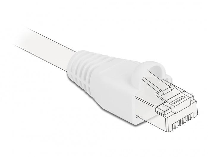 Delock Knickschutztülle für RJ45 Stecker weiß 20 Stück
