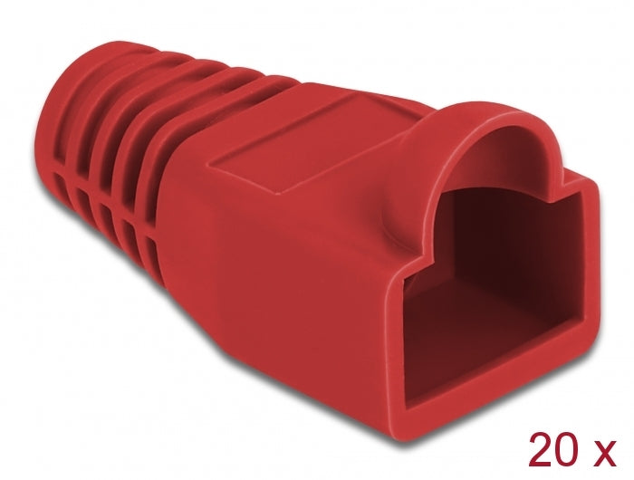 Delock Knickschutztülle für RJ45 Stecker rot 20 Stück