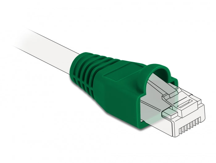 Delock Knickschutztülle für RJ45 Stecker grün 20 Stück
