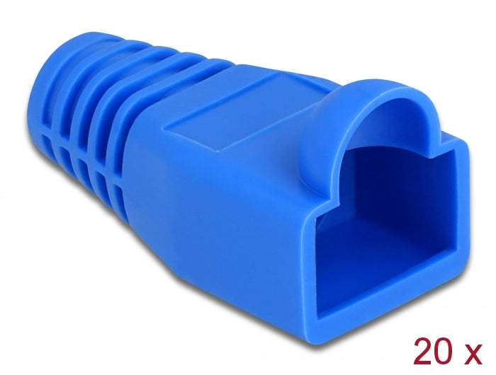 Delock Knickschutztülle für RJ45 Stecker blau 20 Stück