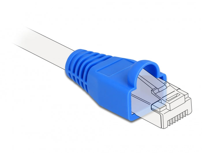 Delock Knickschutztülle für RJ45 Stecker blau 20 Stück