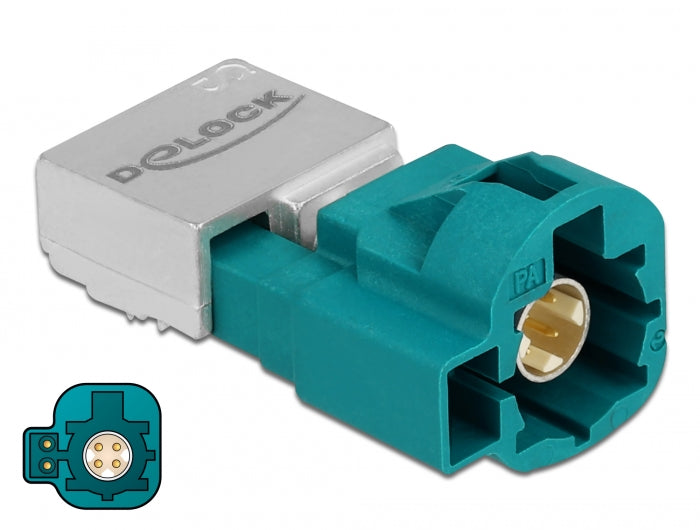 Delock HSD Z Stecker +2 Power Pins PCB