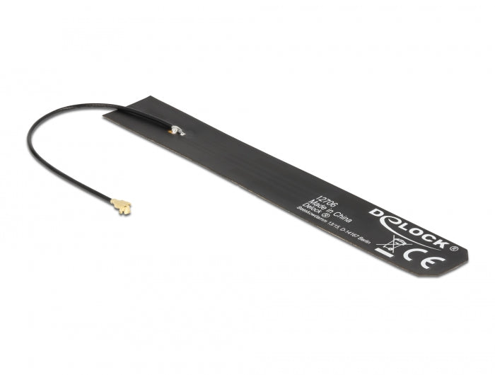 Delock 5G LTE Antenne I-PEX Inc., MHF® I kompatibler Stecker 0 - 4 dBi omnidirektional FPC
