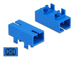 Delock LWL Kupplung für PCB SC Simplex Buchse zu SC Simplex Buchse Singlemode blau