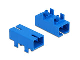 Delock LWL Kupplung für PCB SC Simplex Buchse zu SC Simplex Buchse Singlemode blau