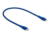Delock Daten- und Ladekabel USB Type-C™ zu Lightning™ für iPhone™, iPad™ und iPod™ blau 0,5 m MFi