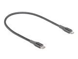 Delock Daten- und Ladekabel USB Type-C™ zu Lightning™ für iPhone™, iPad™ und iPod™ grau 0,5 m MFi