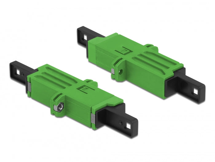 Delock LWL Kupplung E2000 Simplex Buchse zu Simplex Buchse Singlemode grün