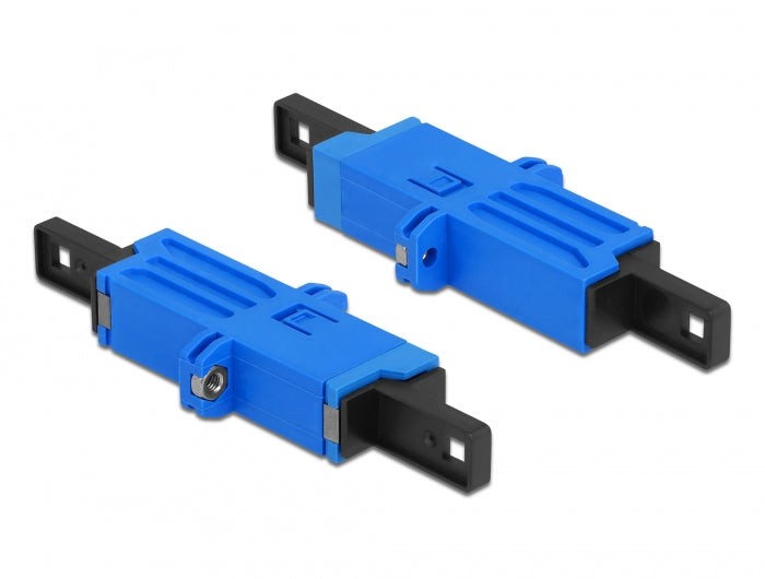 Delock LWL Kupplung E2000 Simplex Buchse zu Simplex Buchse Singlemode blau