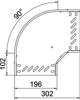 BETTERMANN Bogen_starr 90° ST horiz RB 90 320 FT 35x200mm int.Verb
