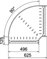 BETTERMANN Bogen_starr 90° ST horiz RB 90 650 FT 60x500mm int.Verb