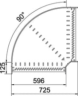BETTERMANN Bogen_starr 90° ST horiz RB 90 660 A4 60x600mm int.Verb