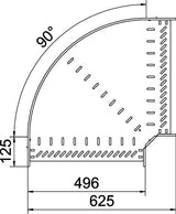 BETTERMANN Bogen_starr 90° ST horiz RB 90 850 FT 85x500mm int.Verb