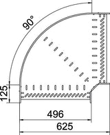 BETTERMANN Bogen_starr 90° ST horiz RB 90 150 FT 110x500mm int.Verb
