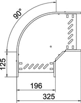 BETTERMANN Bogen_starr 90° ST horiz RB 90 120 A2 110x200mm int.Verb