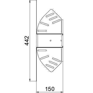 BETTERMANN Gelenkbogen_kompl var ST RB W 615 FS horiz 60x150mm int.Verb