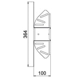 BETTERMANN Gelenkbogen_kompl var ST RB W 610 FT horiz 60x100mm int.Verb