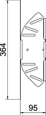 BETTERMANN Gelenkbogen_kompl var ST RB W 810 FT horiz 85x100mm int.Verb