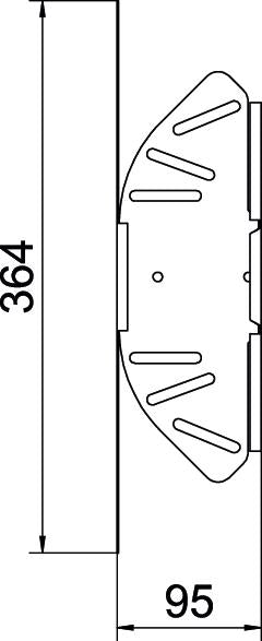 BETTERMANN Gelenkbogen_kompl var ST RB W 110 FT horiz 110x100mm int.Verb