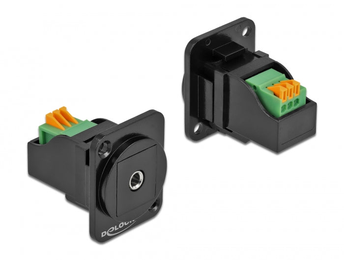 Delock D-Typ Modul 3,5 mm 3 Pin Klinkenbuchse zu Terminalblock