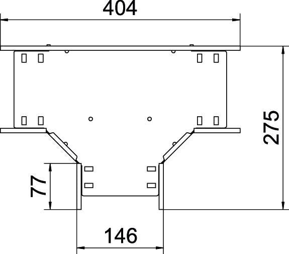 BETTERMANN T-Stück Kabelrinne ST vz RT 615 FS 60x150mm int.Verb horizontal
