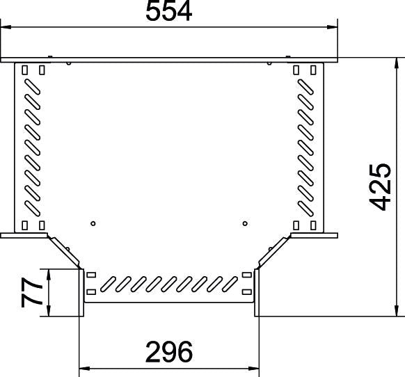 BETTERMANN T-Stück Kabelrinne ST vz RT 630 FT 60x300mm int.Verb horizontal