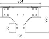BETTERMANN T-Stück Kabelrinne ST 60x96mm RT 610 A4 int.Verb horizontal