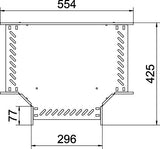 BETTERMANN T-Stück Kabelrinne ST RT 630 A4 60x296mm int.Verb horizontal