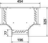 BETTERMANN T-Stück Kabelrinne ST vz RT 820 FS 85x200mm int.Verb horizontal