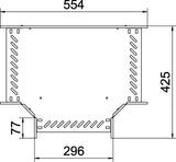 BETTERMANN T-Stück Kabelrinne ST vz RT 830 FT 85x300mm int.Verb horizontal