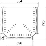 BETTERMANN T-Stück Kabelrinne ST vz RT 860 FT 85x600mm int.Verb horizontal