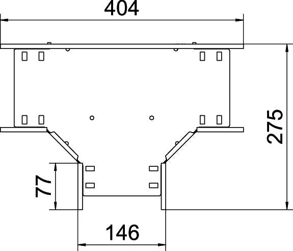 BETTERMANN T-Stück Kabelrinne ST vz RT 115 FS 110x150mm int.Verb horizontal