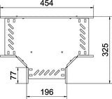 BETTERMANN T-Stück Kabelrinne ST vz RT 120 FS 110x200mm int.Verb horizontal