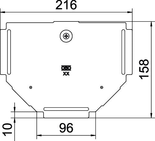 BETTERMANN Deckel T-Stück Drehriegel RTD 100 A4 100mm Kabelrinne