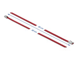 Delock Edelstahlkabelbinder L 500 x B 4,6 mm rot 10 Stück