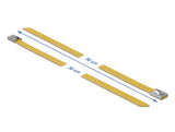 Delock Edelstahlkabelbinder L 300 x B 7,9 mm gelb 10 Stück